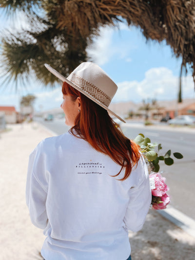 White Mid Weight Logo Sweatshirt