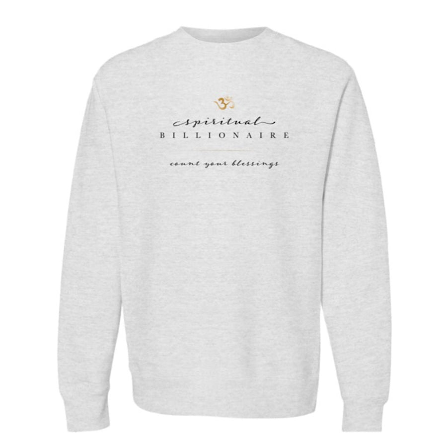 Spiritual Billionaire heather grey sweatshirt
