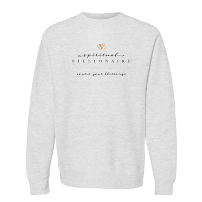 Spiritual Billionaire heather grey sweatshirt